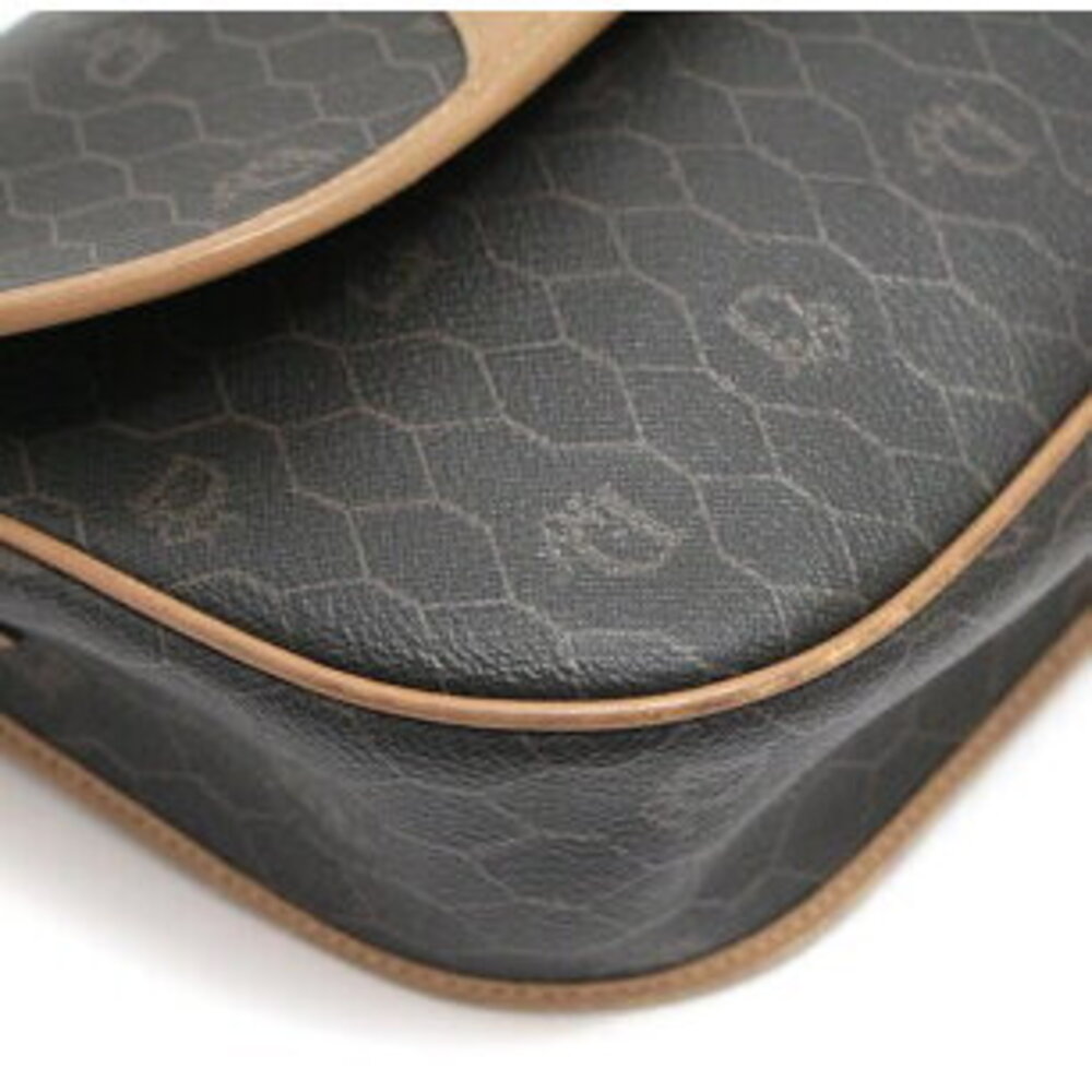 Christian Dior Honeycomb Shoulder Bag Brown Leather - Picture 5 of 6